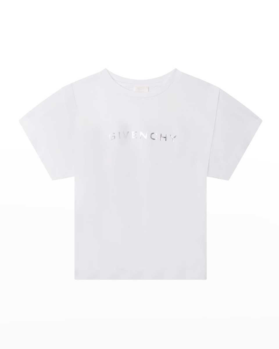 Girl's Metallic 4G Logo-Print T-Shirt, Size 8-14